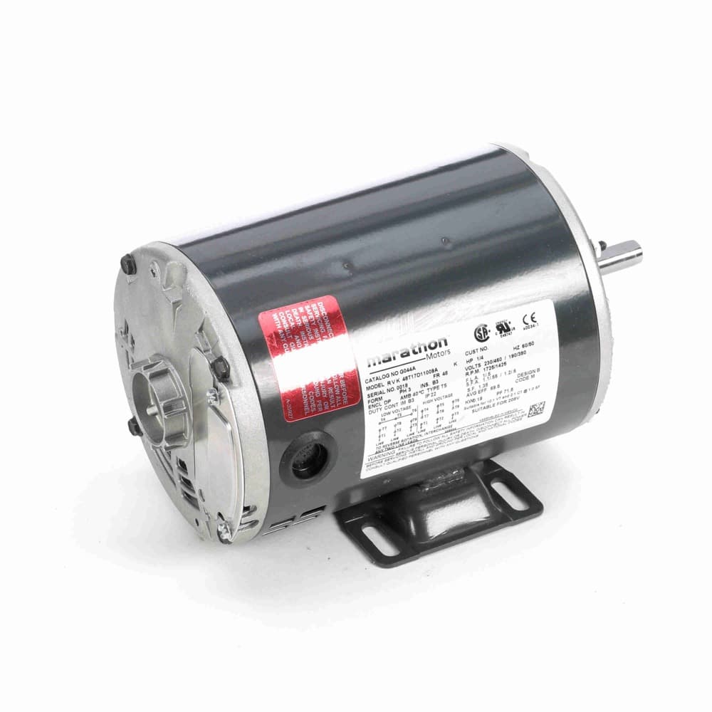 0.25HP 3PH 48 4P DP 1725 230/460V