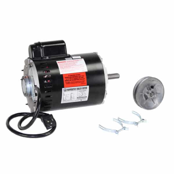 Evap Cooler Motor 1HP 115V 2spd w/ Pulley Clamps & 36" Cord