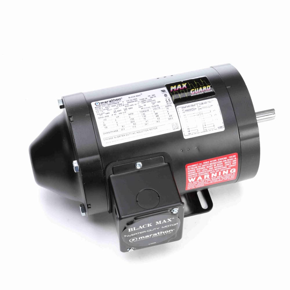 1/2HP 3PH 56C 4P TENV 1735 230/460V TS WB INV