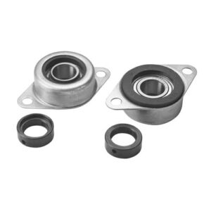 1" Flange Ball Bearings, 2-41/64" OD, 2 Holes (Set of 2)