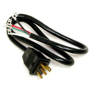 14/3 SJTW Portable Cable 18" Black Jacketed 2 Spd Cord