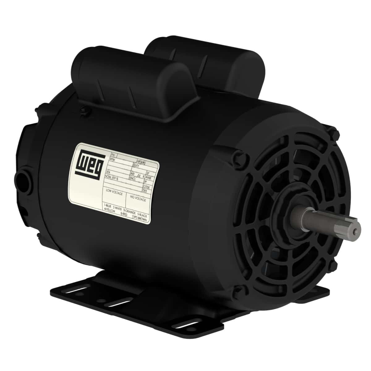 1.5HP 3PH 145T 4P ODP 1800 208-230/460V RS CM