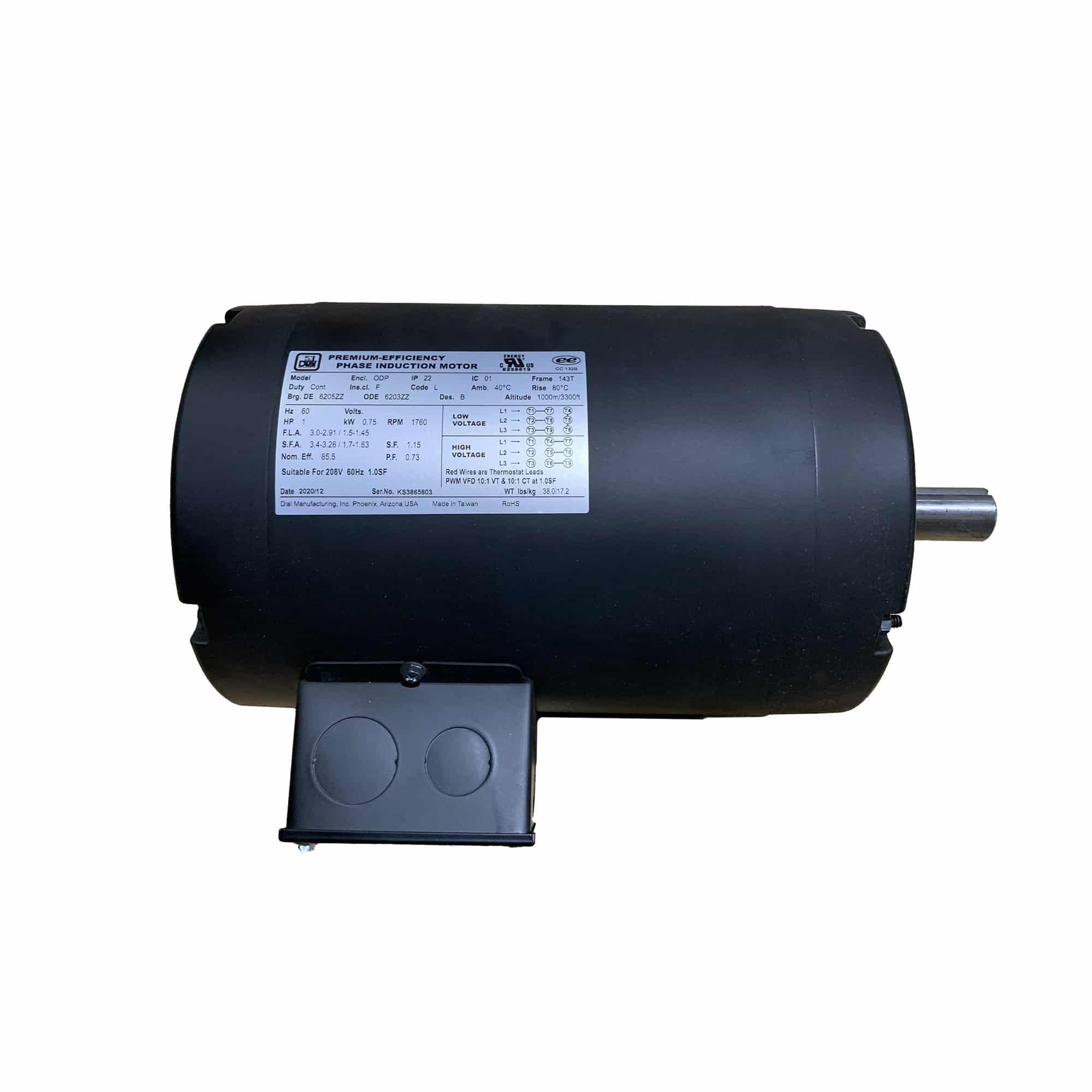 2HP 56H 1800 REV 115/208-230V AOL RB Evap