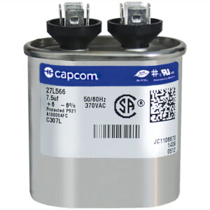 CAP RUN 7.5uF 370V OVL 1.25" X 2.16" X 2.12"