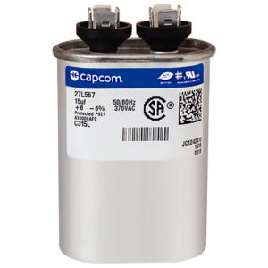 CAP RUN 15uF 370V OVL 1.25" X 2.16" X 2.88"