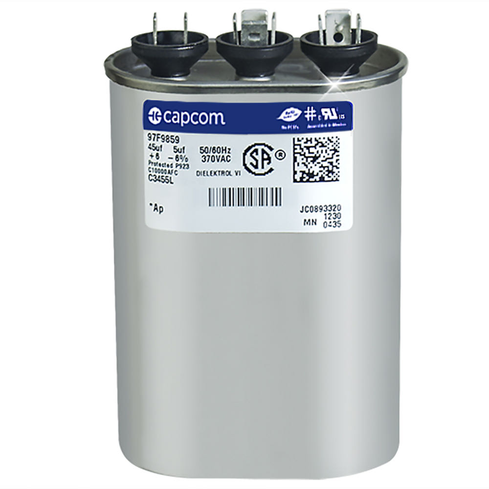 CAP RUN 45+5uF 370V OVL 1.75" X 2.81" X 3.88"