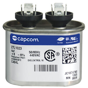 CAP RUN 4uF 440V OVL 1.25" X 2.16" X 1.56"