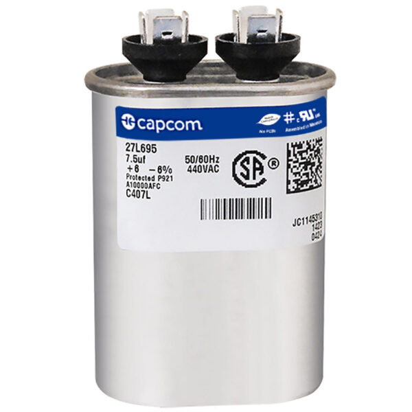 CAP RUN 7.5uF 440V OVL 1.25" X 2.16" X 2.88"