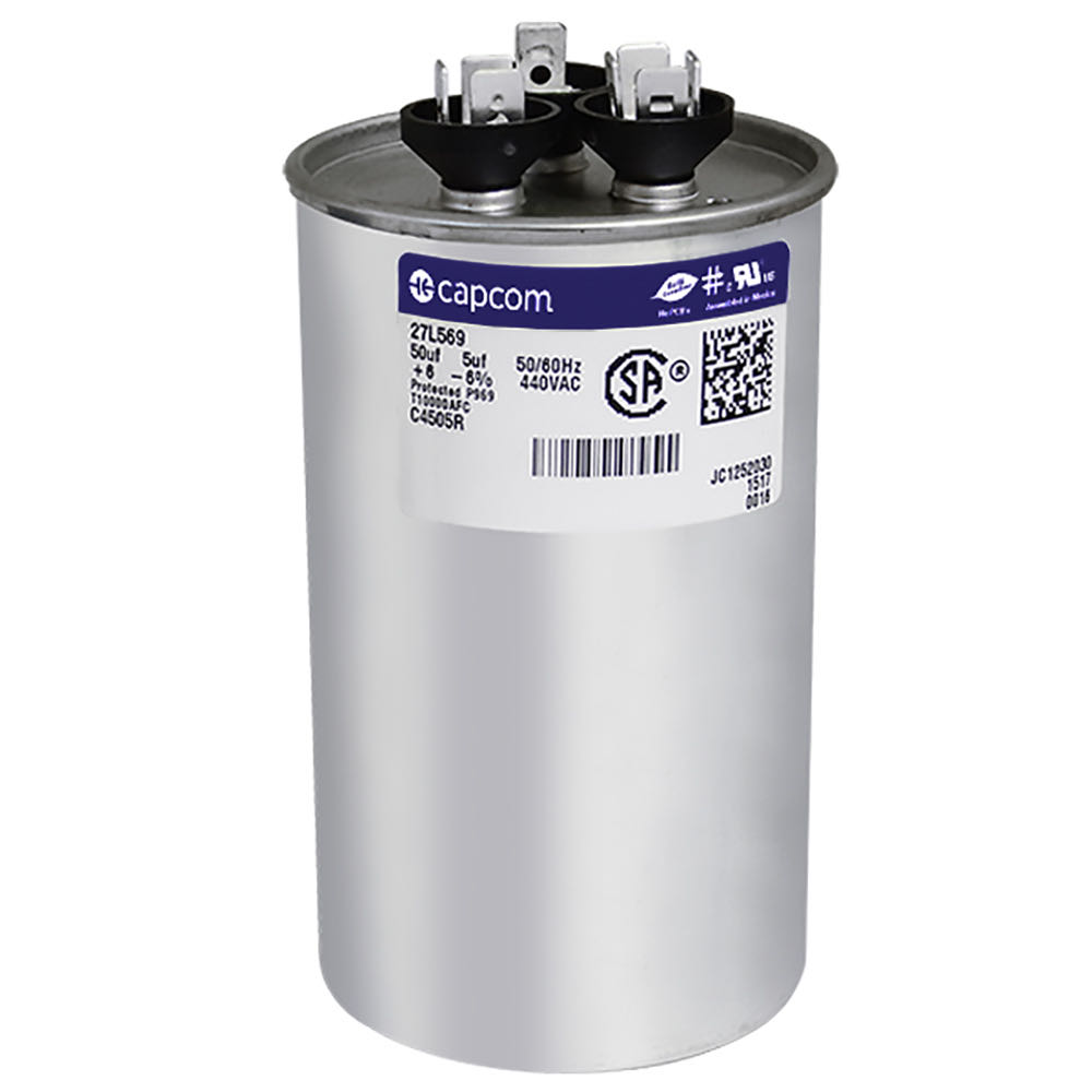 CAP RUN 50+5uF 440V RND 2.5" X 4.25"