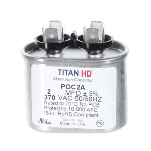 CAP RUN 2uF 370V OVL 2" X 1.25" X 1.56"