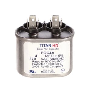 CAP RUN 4uF 370V OVL 2" X 1.25" X 1.56"