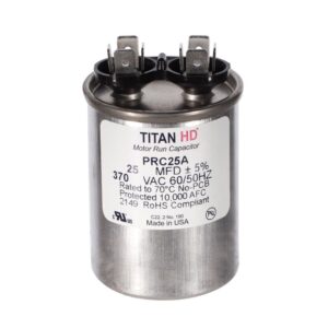 CAP RUN 25uF 370V RND 1.75" X 2.38"