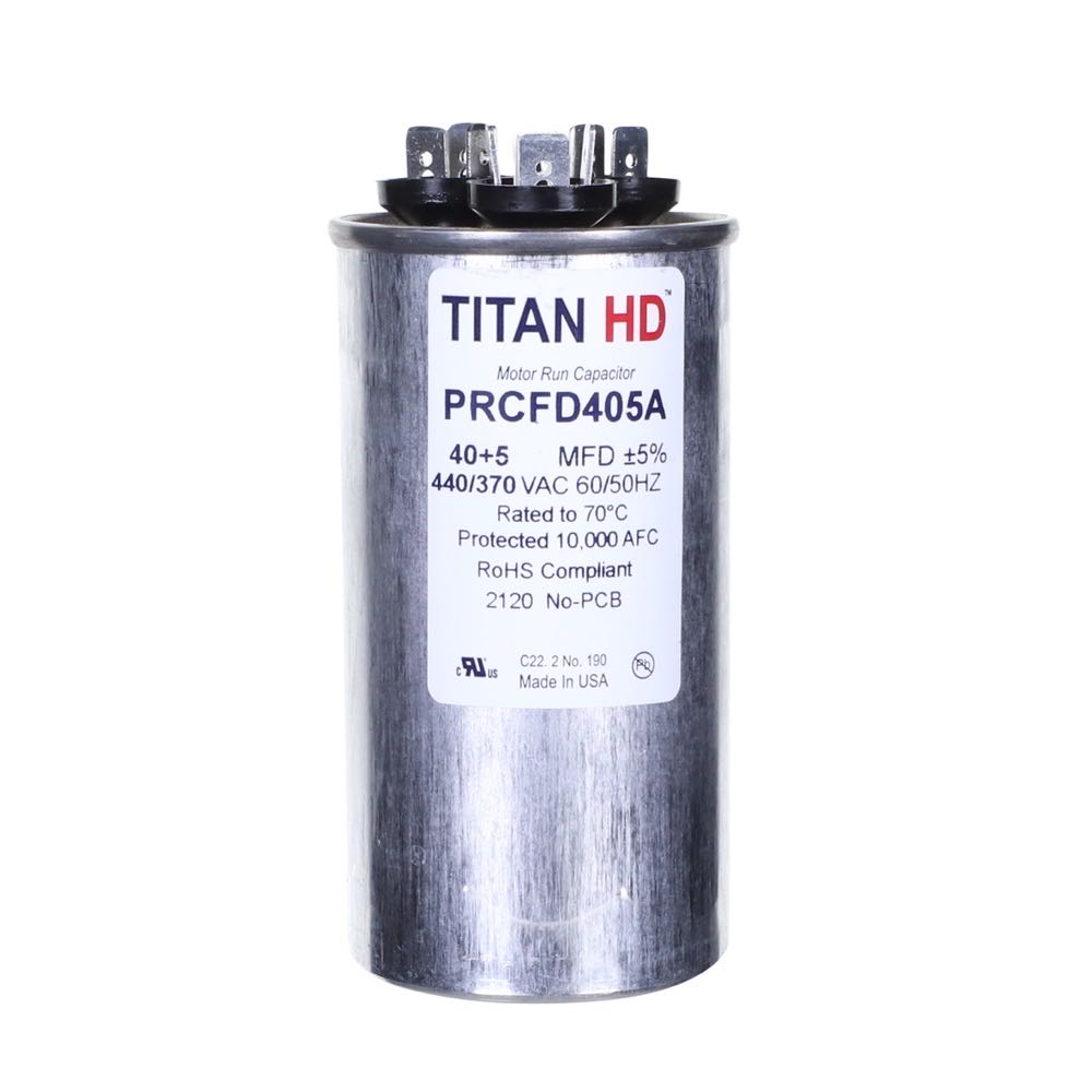 CAP RUN 40+5uF 440V RND 2" X 3.88"