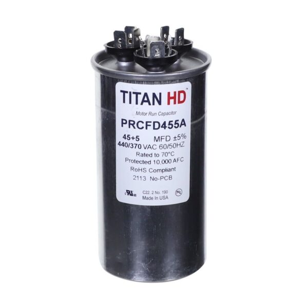 CAP RUN 45+5uF 440V RND 2" X 3.88"