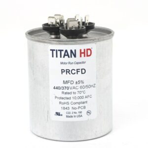 CAP RUN 60+10uF 440V RND 2.5" X 2.88" TRCFD6010A (TITAN)