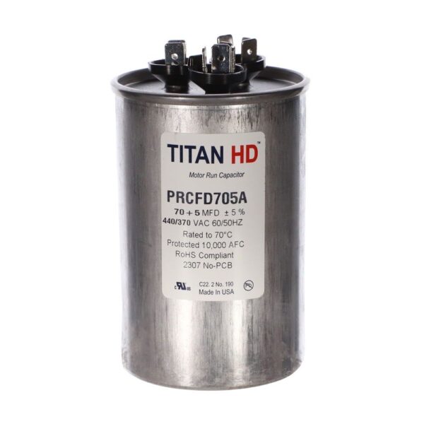 CAP RUN 70+5uF 440V RND 2.5" X 3.91"
