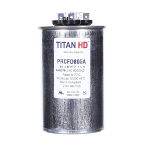 CAP RUN 80+5uF 440V RND 2.5" X 3.91"